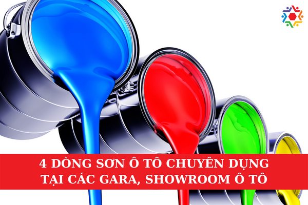 4 Dòng Sơn Ô Tô Chuyên Dụng Tại Các Gara, Showroom Ô Tô HIện có 4 dòng ô tô chuyên dụng được sử dụng tại các gara, showroom, xưởng chăm sóc xe hơi