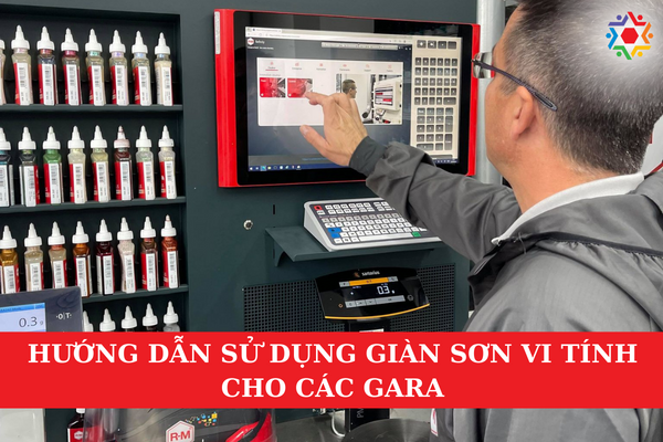 Hướng Dẫn Sử Dụng Giàn Sơn Vi Tính Cho Các Gara Hệ thống giàn sơn vi tính gồm những gì?