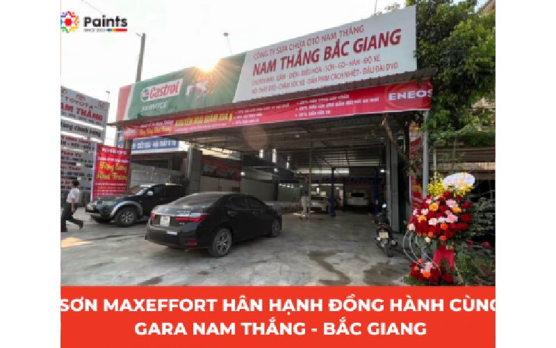 Tin tức Sơn MaxEffort Hân Hạnh Đồng Hành Cùng Gara Nam Thắng, Bắc Giang