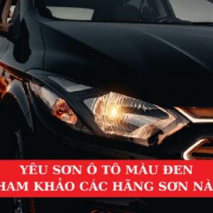 Yêu Sơn Ô Tô Màu Đen – Tham Khảo Các Hãng Sơn Này!