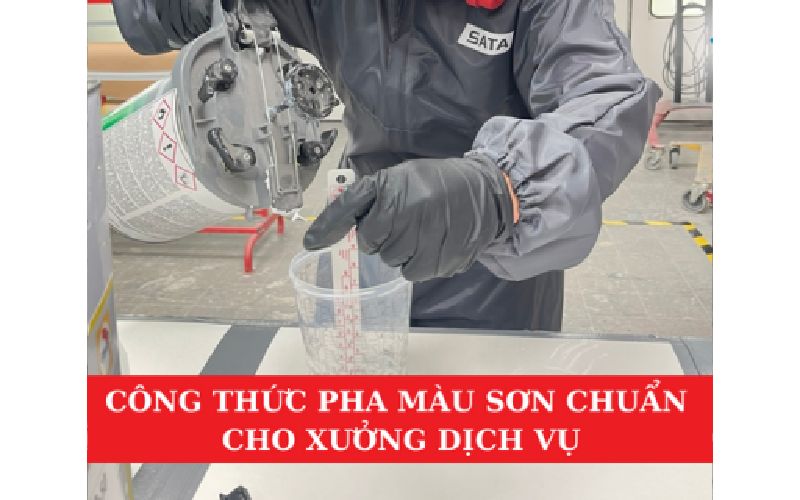 Công Thức Pha Màu Sơn Ô Tô Chuẩn Cho Xưởng Dịch Vụ