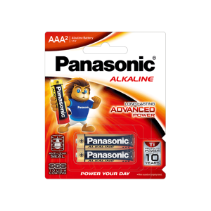Pin điều khiển Panasonic Than AAA LR03T, 2B, 2 viên/vỉ (Pin đũa Pana)