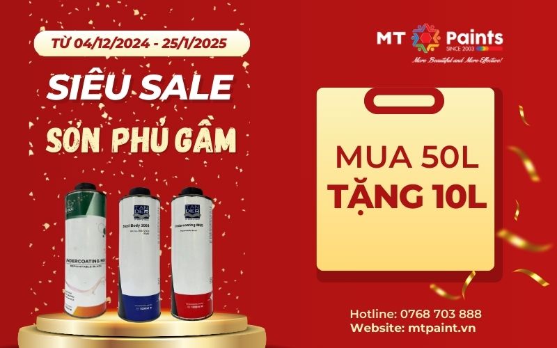 Khuyến mãi sơn gầm T12.2024