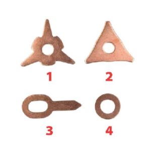 Đầu giật đồng thân vỏ (hình chìa khóa) số 3