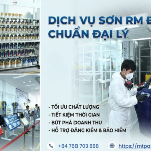 Phân phối sơn RM – Nâng cấp Gara chuẩn 5S tại TP.HCM với hệ thống sơn R-M Đức