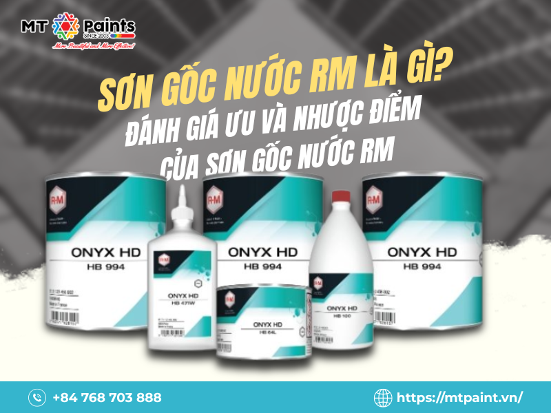 Sơn Gốc Nước RM Là Gì? Đánh Giá Ưu Và Nhược Điểm Của Sơn Gốc Nước RM