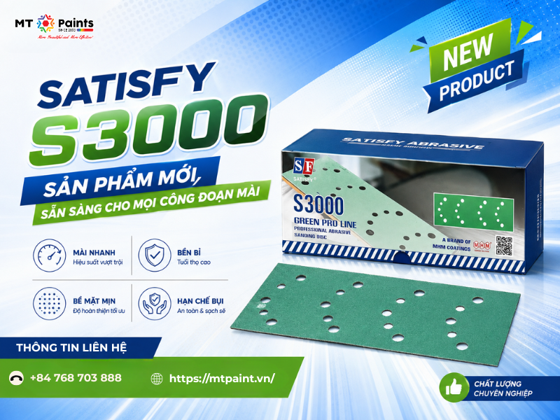 Satisfy S3000 – Sản Phẩm Mới, Sẵn Sàng Cho Mọi Công Đoạn Mài