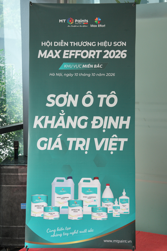 Dấu Ấn Đậm Nét Tại Hội Diễn Thương Hiệu Sơn Max Effort Lần Đầu Tiên Tại Miền Bắc Sơn gốc nước Max Effort