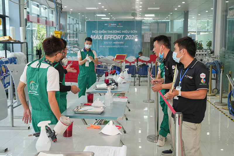 Dấu Ấn Đậm Nét Tại Hội Diễn Thương Hiệu Sơn Max Effort Lần Đầu Tiên Tại Miền Bắc Tôn vinh tay nghề sơn Max Effort